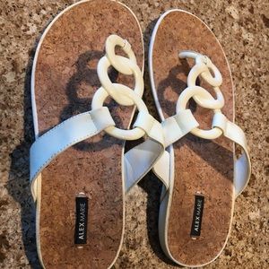 Alex Marie White Flipflops